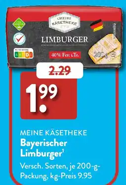 Aldi Süd MEINE KÄSETHEKE Bayerischer Limburger Angebot