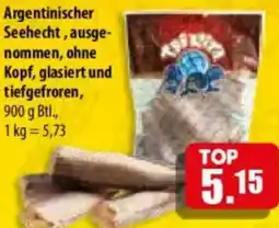 Mix Markt Argentinischer Seehecht, ausgenommen, ohne Kopf, glasiert und tiefgefroren Angebot