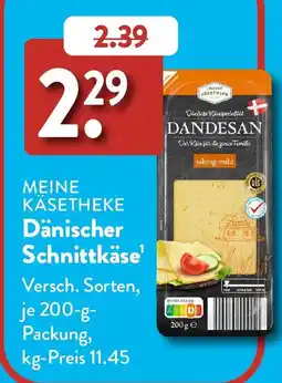 Aldi Süd MEINE KÄSETHEKE Dänischer Schnittkäse Angebot