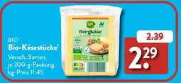 Aldi Süd BIO Bio-Käsestücke Angebot