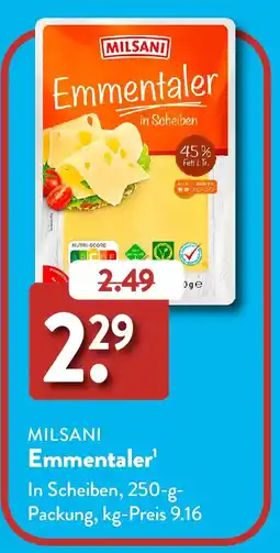 Aldi Süd MILSANI Emmentaler Angebot