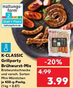 Kaufland K-CLASSIC Grillparty Brühwurst-Mix Angebot