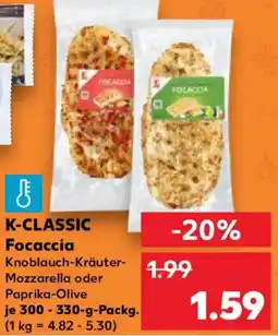 Kaufland K-CLASSIC Focaccia Angebot
