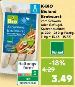 Kaufland K-BIO Bioland Bratwurst Angebot