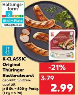 Kaufland K-CLASSIC Original Thüringer Rostbratwurst Angebot