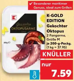 Kaufland K-GOLD EDITION Gekochter Oktopus Angebot