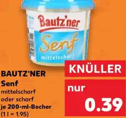 Kaufland BAUTZ'NER Senf Angebot