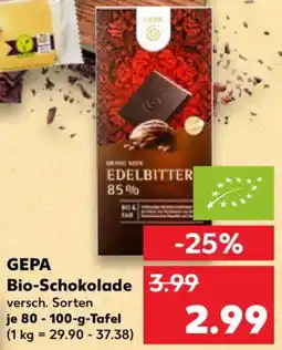 Kaufland GEPA Bio-Schokolade Angebot