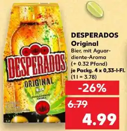 Kaufland DESPERADOS Original Angebot