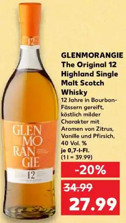 Kaufland GLENMORANGIE The Original 12 Highland Single Malt Scotch Whisky Angebot