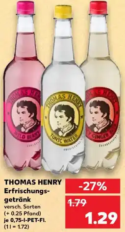 Kaufland THOMAS HENRY Erfrischungsgetränk Angebot