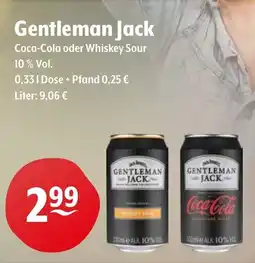 Getränke Hoffmann Gentleman Jack Coca-Cola oder Whiskey Sour Angebot