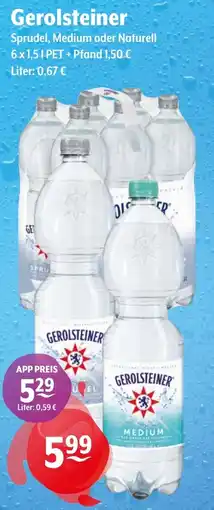 Getränke Hoffmann Gerolsteiner Sprudel, Medium oder Naturell Angebot