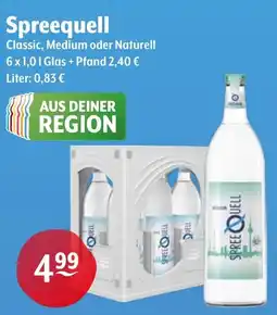 Getränke Hoffmann Spreequell Classic, Medium oder Naturell Angebot