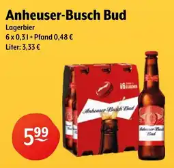 Getränke Hoffmann Anheuser-Busch Bud Lagerbier Angebot