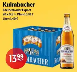 Getränke Hoffmann Kulmbacher Edelherb oder Export Angebot
