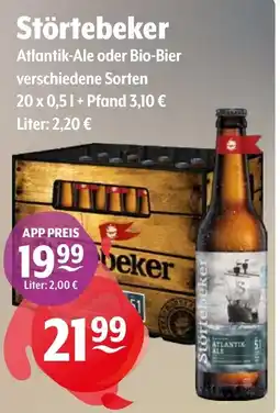 Getränke Hoffmann Störtebeker Atlantik-Ale oder Bio-Bier Angebot