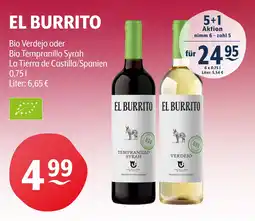 Getränke Hoffmann EL BURRITO Bio Verdejo oder Bio Tempranillo Syrah Angebot