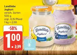 Edeka LANDLIEBE Joghurt Angebot