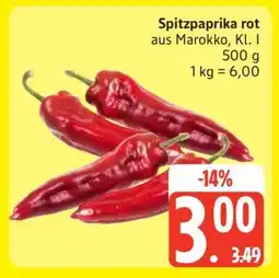Edeka Spitzpaprika rot Angebot