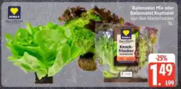 Edeka Ballensalat Mix oder Ballensalat Kopfsalat Angebot