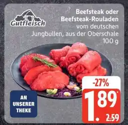 Edeka Beefsteak oder Beefsteak-Rouladen Angebot