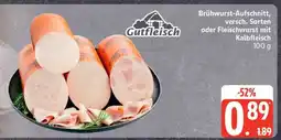Edeka Brühwurst-Aufschnitt, versch. Sorten oder Fleischwurst mit Kalbfleisch Angebot