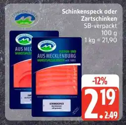 Edeka Schinkenspeck oder Zartschinken Angebot