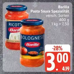 Edeka Barilla Pasta Sauce Spezialität Angebot