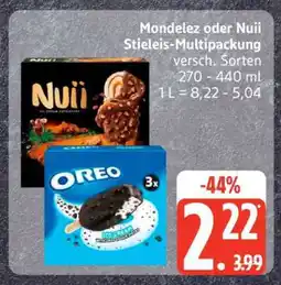 Edeka Mondelez oder Nuii Stieleis-Multipackung Angebot