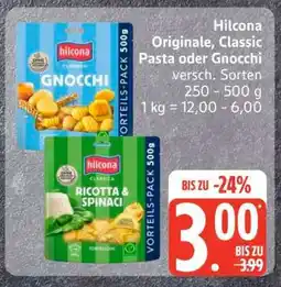 Edeka Hilcona Originale, Classic Pasta oder Gnocchi Angebot