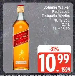 Edeka Johnnie Walker Red Label, Finlandia Wodka Angebot