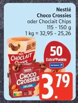 Edeka Nestlé Choco Crossies oder Choclait Chips Angebot
