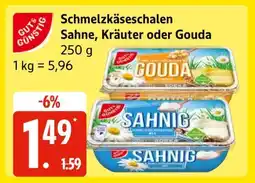 Edeka Schmelzkäseschalen Sahne, Kräuter oder Gouda Angebot
