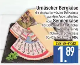 Edeka Urnäscher Bergkäse oder Sennen Käse Angebot