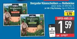 Edeka Bergader Käsescheiben oder Reibekäse Angebot