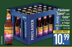 Edeka Paulaner Spezi oder Cola Angebot