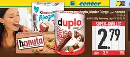 Edeka duplo, kinder Riegel oder hanuta Angebot