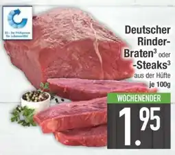 Edeka Deutscher Rinder-Braten oder -Steaks Angebot