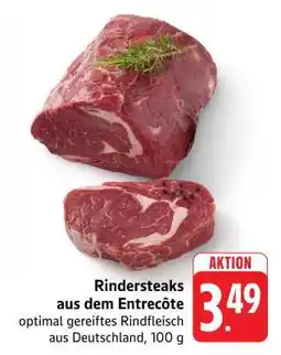 Edeka Rindersteaks aus dem Entrecôte Angebot