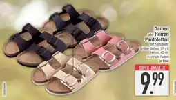 Edeka Damen oder Herren Pantoletten Angebot