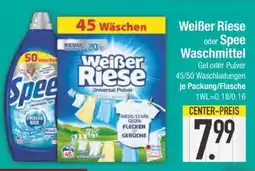 Edeka Weißer Riese oder Spee Waschmittel Angebot