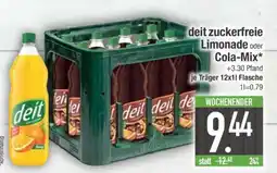 Edeka deit zuckerfreie Limonade oder Cola-Mix Angebot