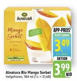 Edeka Alnatura Bio Mango Sorbet Angebot