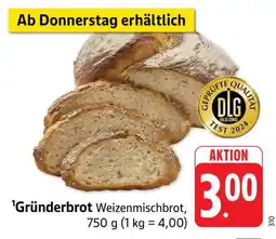 Edeka Gründerbrot Angebot