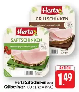 Edeka Herta Saftschinken oder Grillschinken Angebot