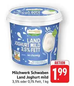 Edeka Milchwerk Schwaben Land Joghurt mild Angebot