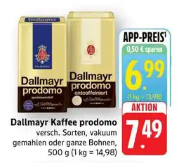 Edeka Dallmayr Kaffee prodomo Angebot