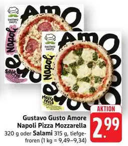 Edeka Gustavo Gusto Amore Napoli Pizza Mozzarella Angebot