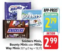 Edeka Snickers Minis, Bounty Minis oder Milky Way Minis Angebot